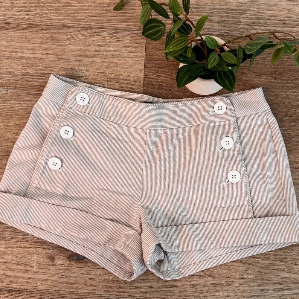 Aritzia Talula Striped Twill Shorts